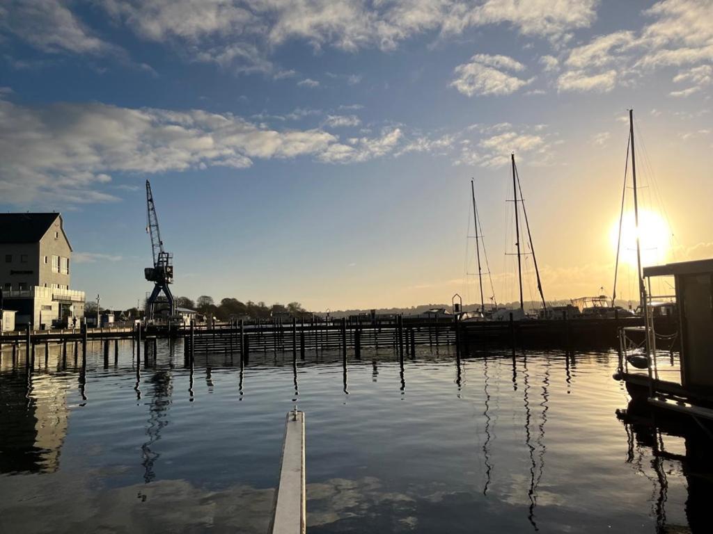 Ostsee Hausboot Schleswig Ostseeblick 1 Exteriör bild